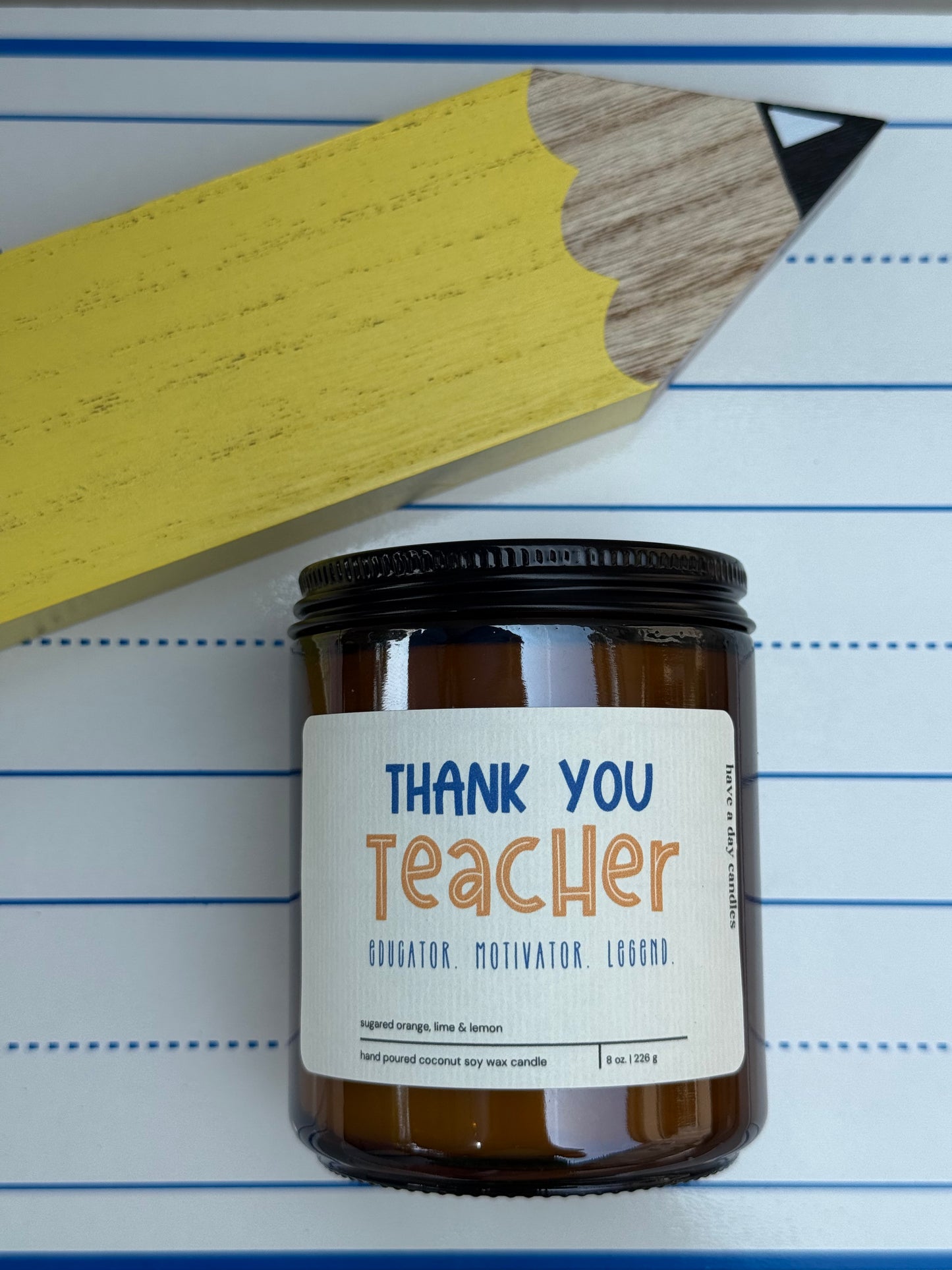 Teacher Appreciation Candle